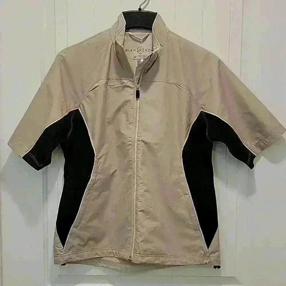 Glen Echo Golf Dry Gear Zip Up Half Sleeve  Jacket Size Medium